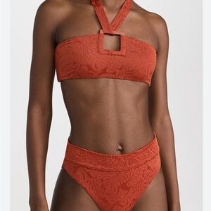 Onia bikini top is size small bottom in M